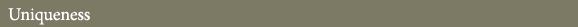 Uniqueness