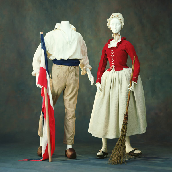 Man’s Shirt, Trousers [Left] Jacket, Petticoat [Right]