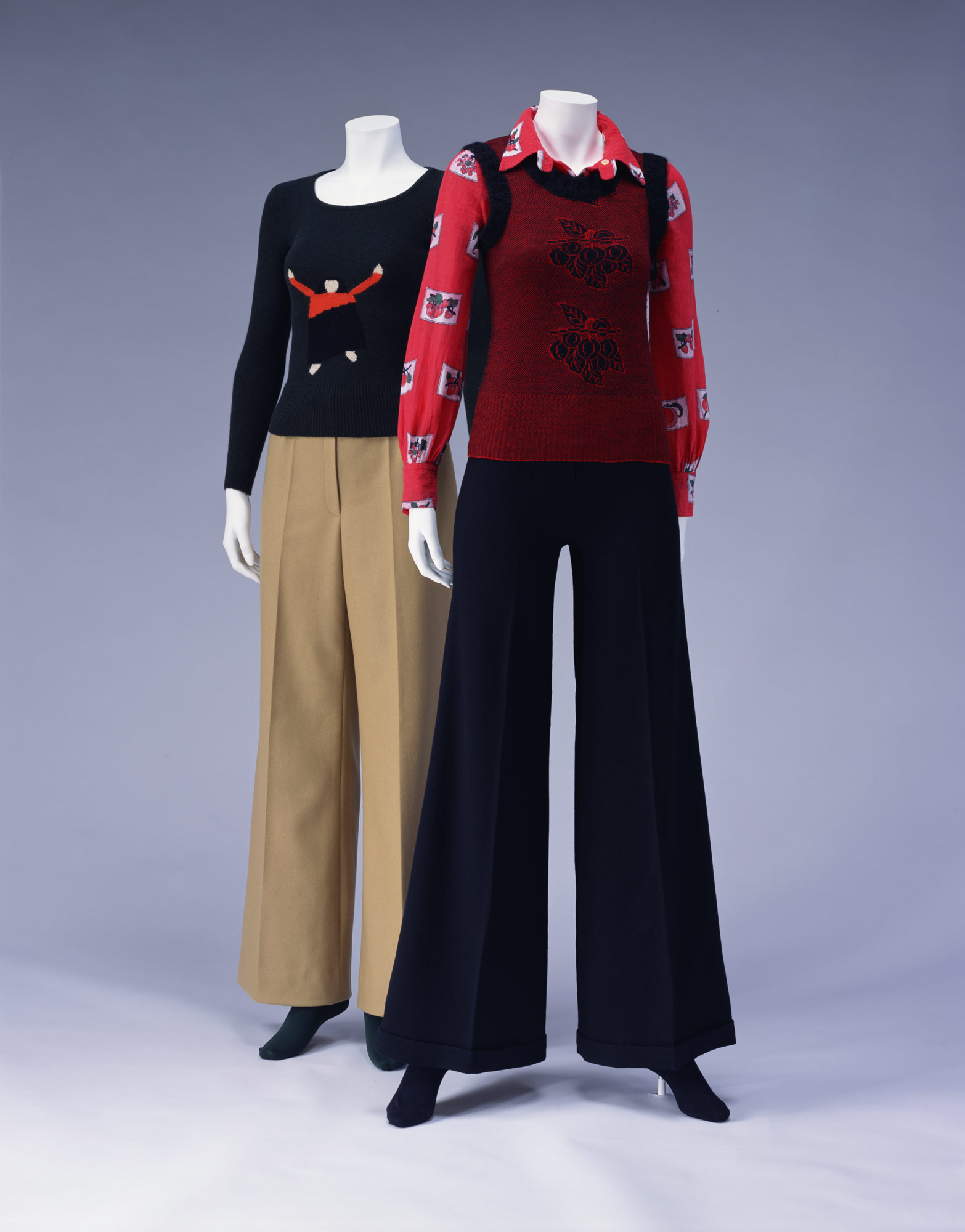 Sweater [Left] Blouse and Vest [Right]
