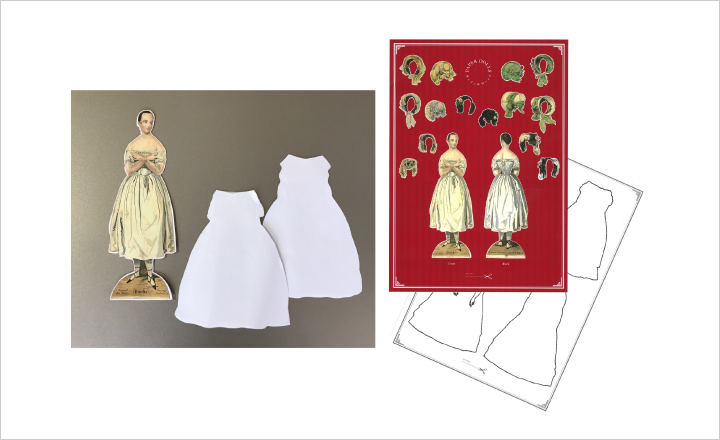 写真：ワークショップ 着せかえ紙人形を使って19世紀のファッション・デザイナーになろう！